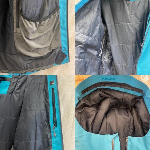 Black Diamond Women's Boundary Line Blue & gray Insulated Ski Coat Size‎ Large - Picture 10 of 16